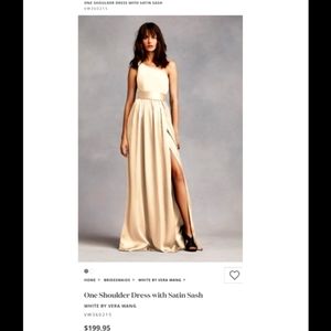 White by Vera Wang bridesmaid dress- Champagne sz4